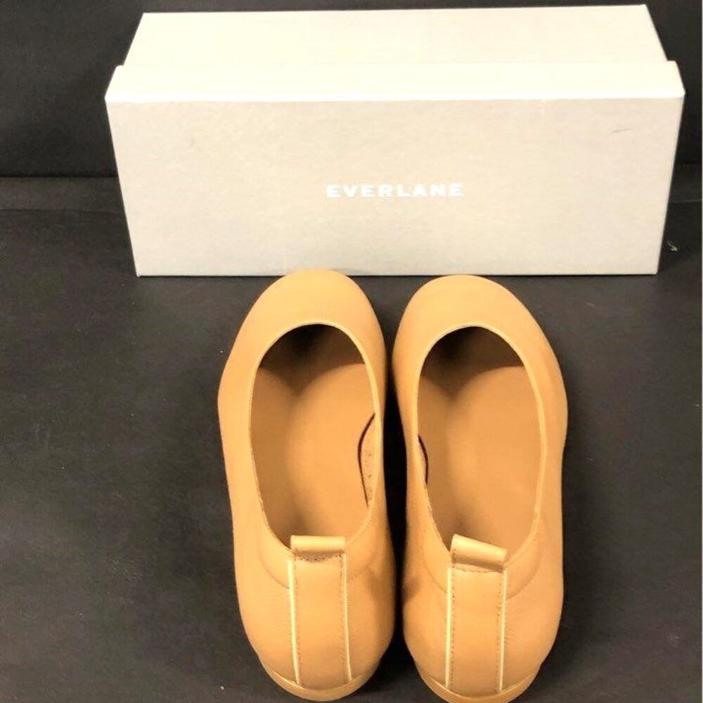 NIB Everlane DAY GLOVE Caramel Leather Flat Shoes - 10.5 - Picture 5 of 7